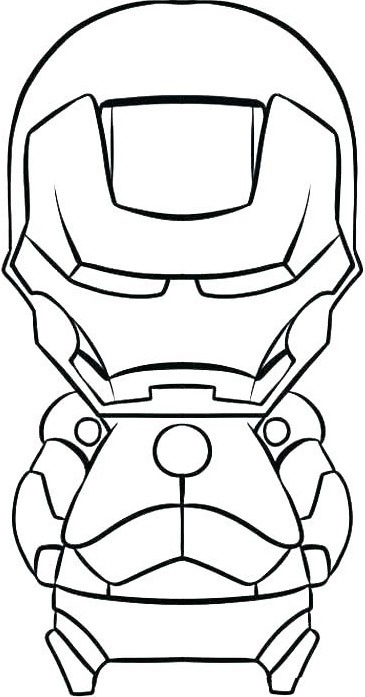 Tô màu người sắt chibi