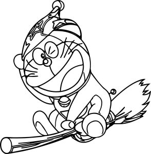 Tô màu phù thủy doraemon