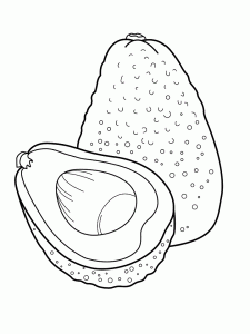 Tô màu quả bơ