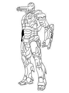 Tô màu siêu anh hùng war machine