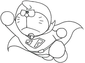 Tô màu siêu nhân doraemon