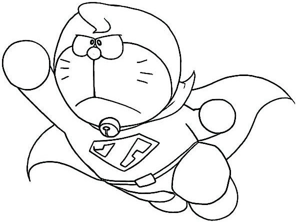 Tô màu siêu nhân doraemon