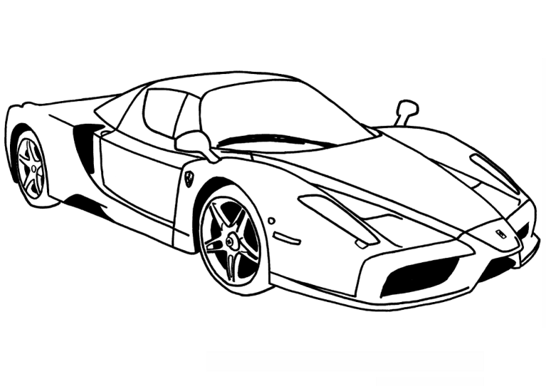 Tô màu siêu xe ferrari enzo