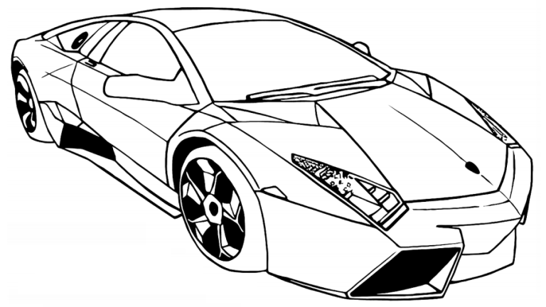 Tô màu siêu xe lamborghini reventon
