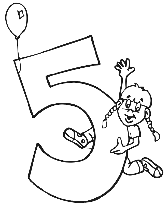 Tô màu số 5 và cô bé