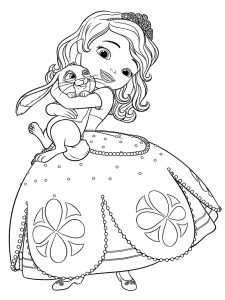 Tô màu sofia ôm clover