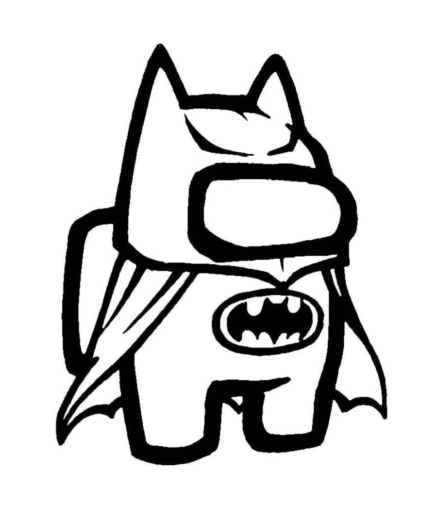 Tô màu Among Us Batman