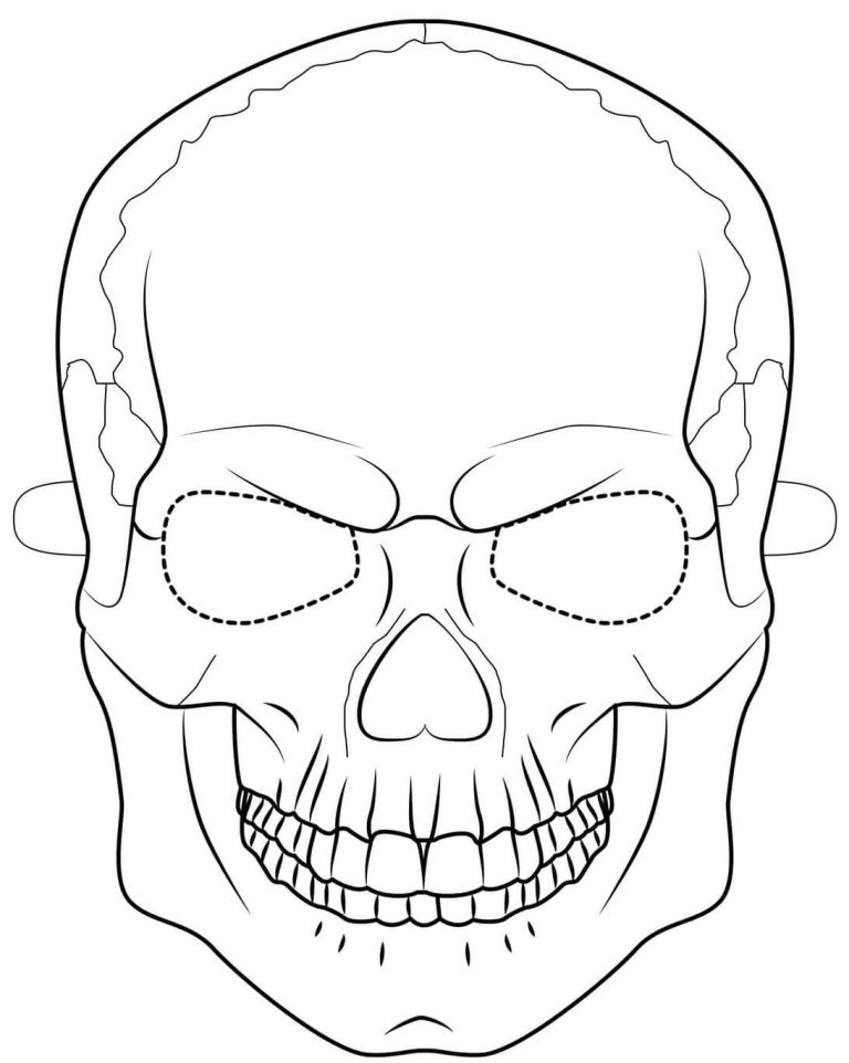 Tô màu Mặt nạ Skull