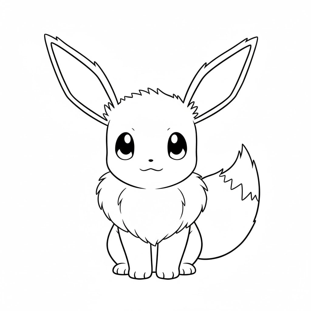 Tô màu Eevee Xinh Đẹp
