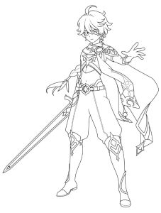 Tô màu Aether Trong Genshin Impact