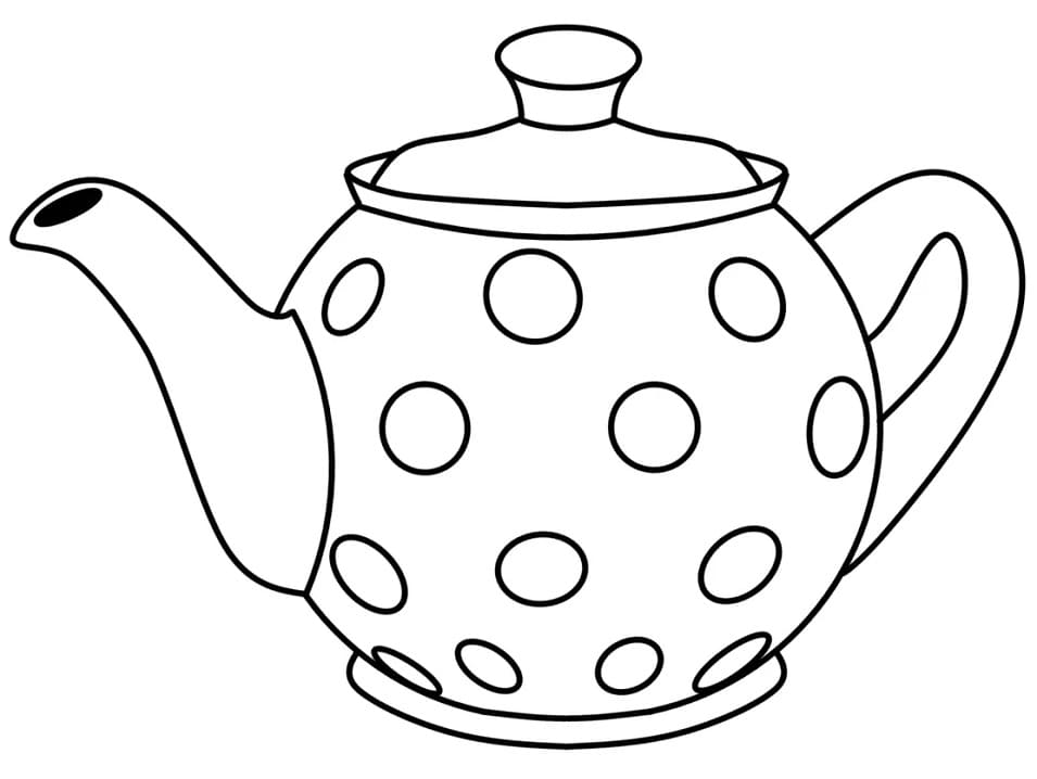 Tô Màu Ấm Trà