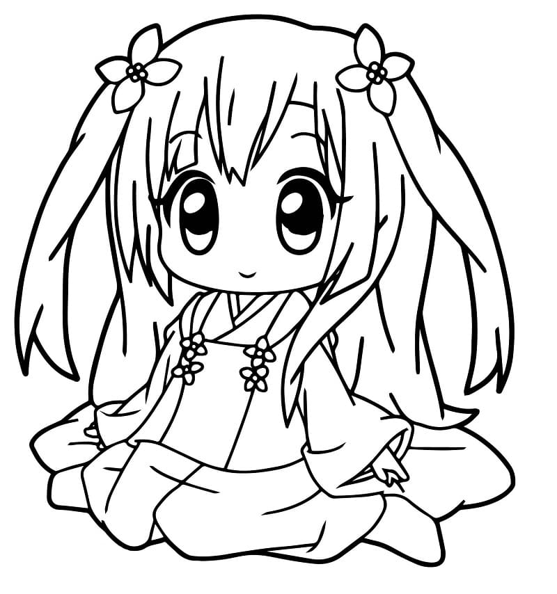 Tô màu Anime Cute Đẹp và Dễ Thương