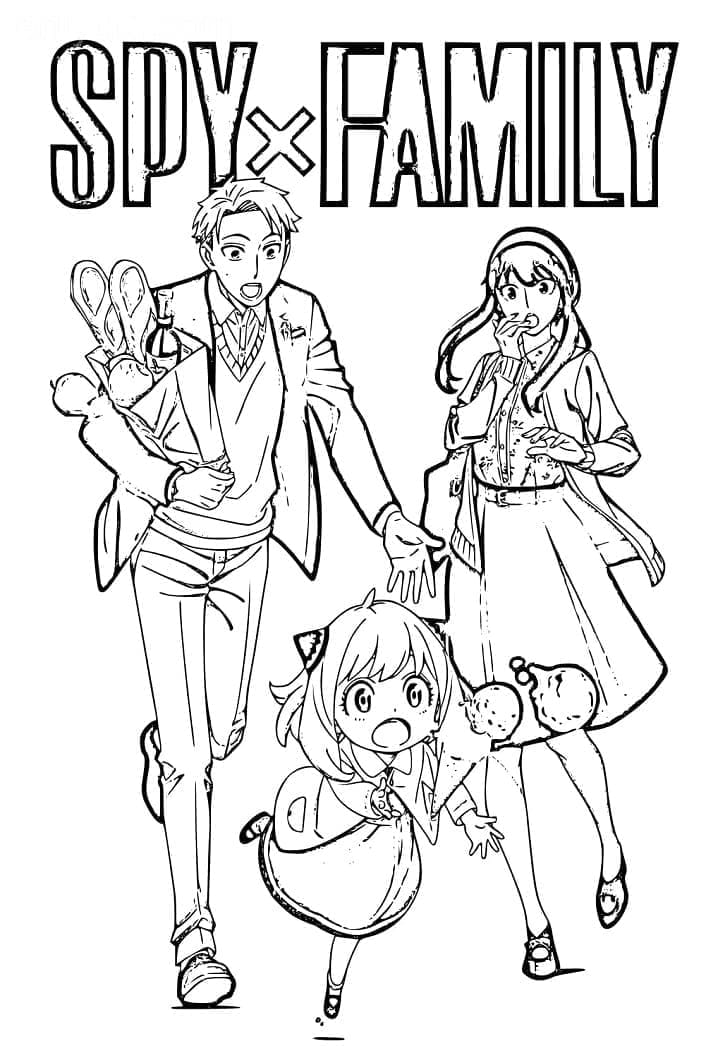 Tô màu Anime Spy x Family