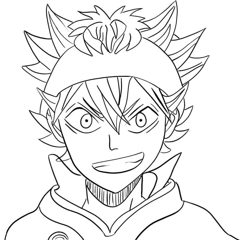 Tô màu Asta Trong Black Clover