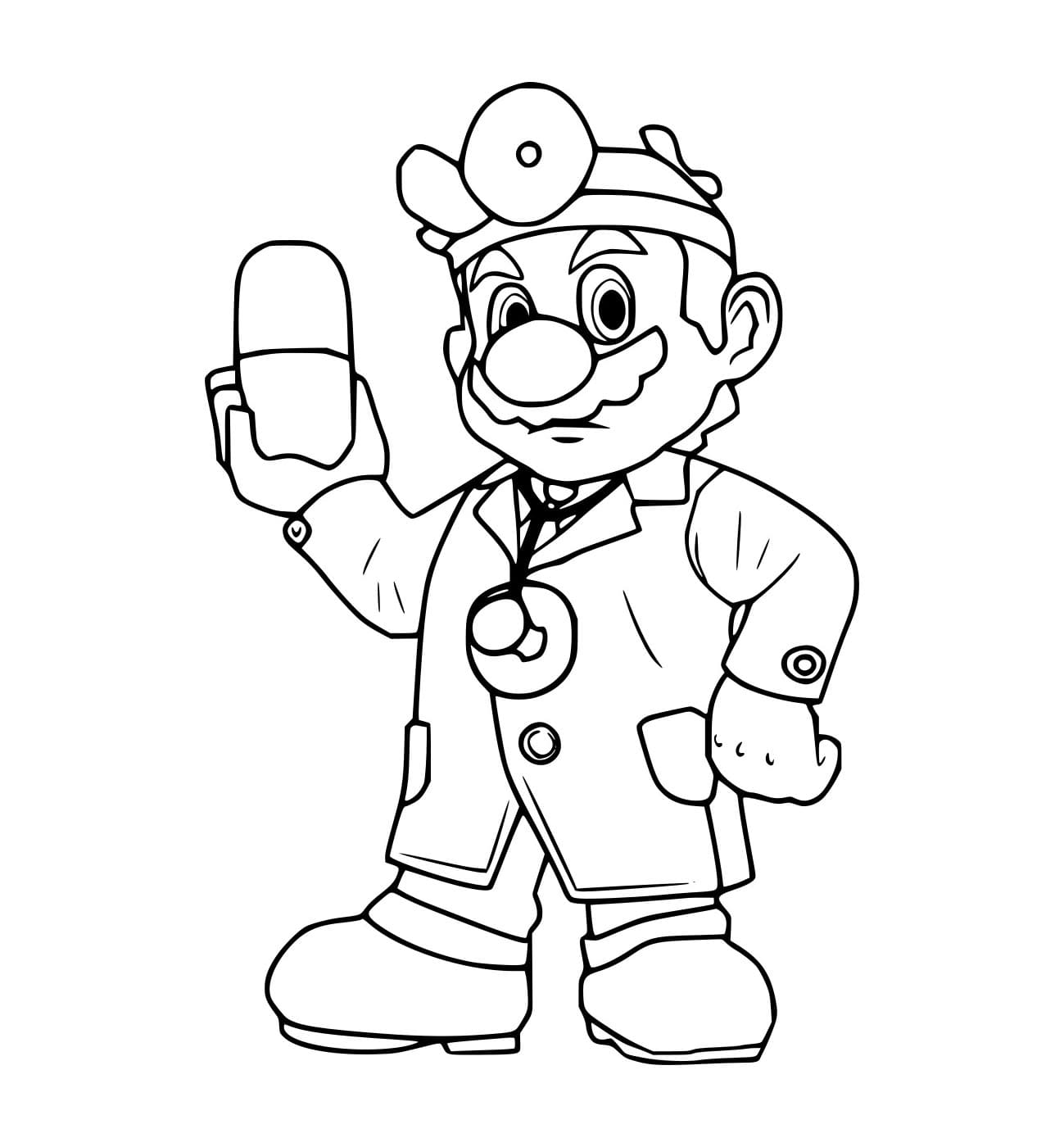 Tô màu Bác Sĩ Mario