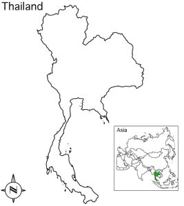 Tô màu Bản Đồ Nước Thái Lan