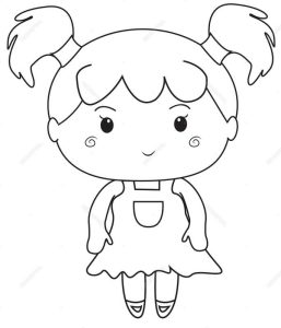 Tô màu Bé Gái Dễ Thương