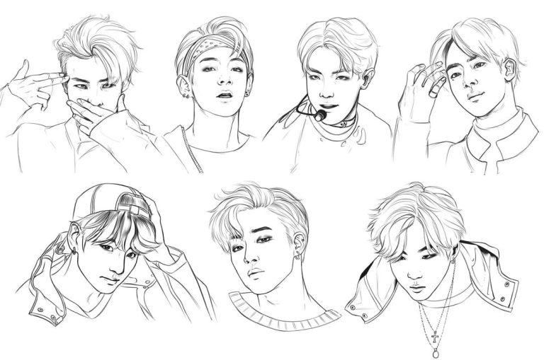 Tô màu BTS Tuyệt Vời