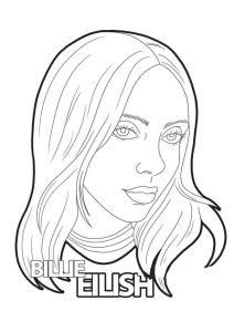 Tô màu Ca Sĩ billie eilish