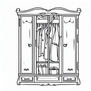 Tô màu Cái Tủ Quần Áo Đẹp