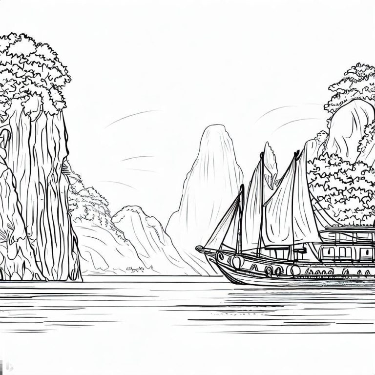 Tô màu Cảnh Đẹp Ở Vịnh Hạ Long