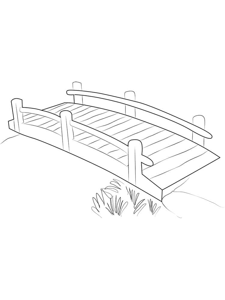 Tô màu Cây Cầu Gỗ