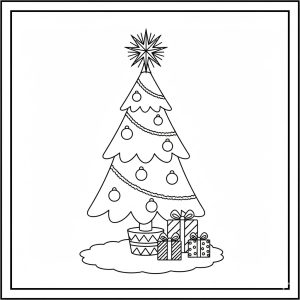 Tô màu Cây Thông Noel Đẹp Đẽ