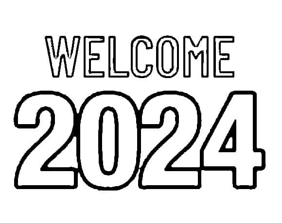 Tô màu Chào Mừng Năm 2024