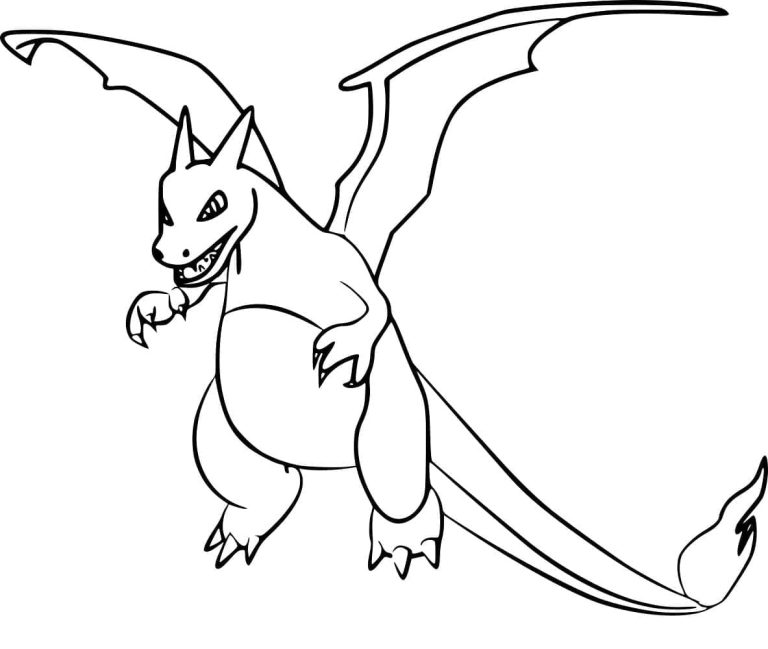 Tô màu Charizard Hệ Lửa