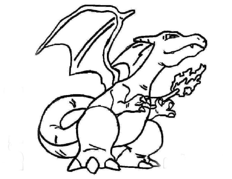 Tô màu Charizard Ngầu