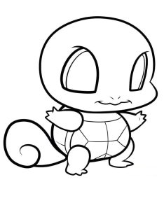 Tô màu Chibi Squirtle