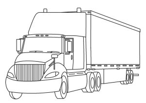 Tô màu Chiếc Xe Container