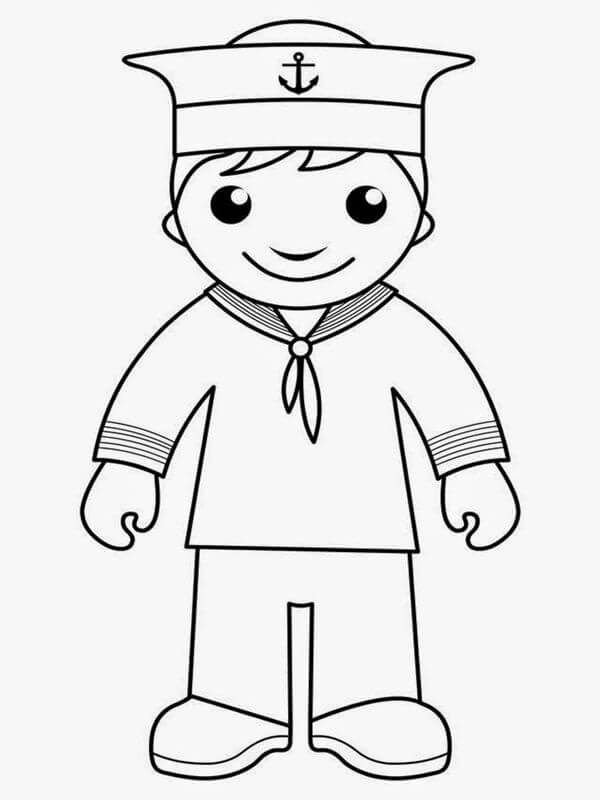 Tô màu Chú Bộ Đội Hải Quân
