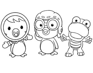 Tô Màu Chim Cánh Cụt Pororo