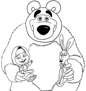 Tô Màu Cô bé Masha và Chú Gấu Xiếc