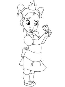 Tô màu Công Chúa Tiana Bé Nhỏ