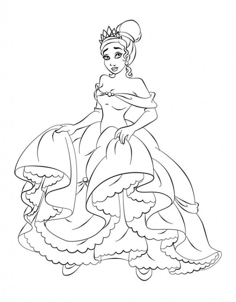 Tô màu Công Chúa Tiana Quyến Rũ