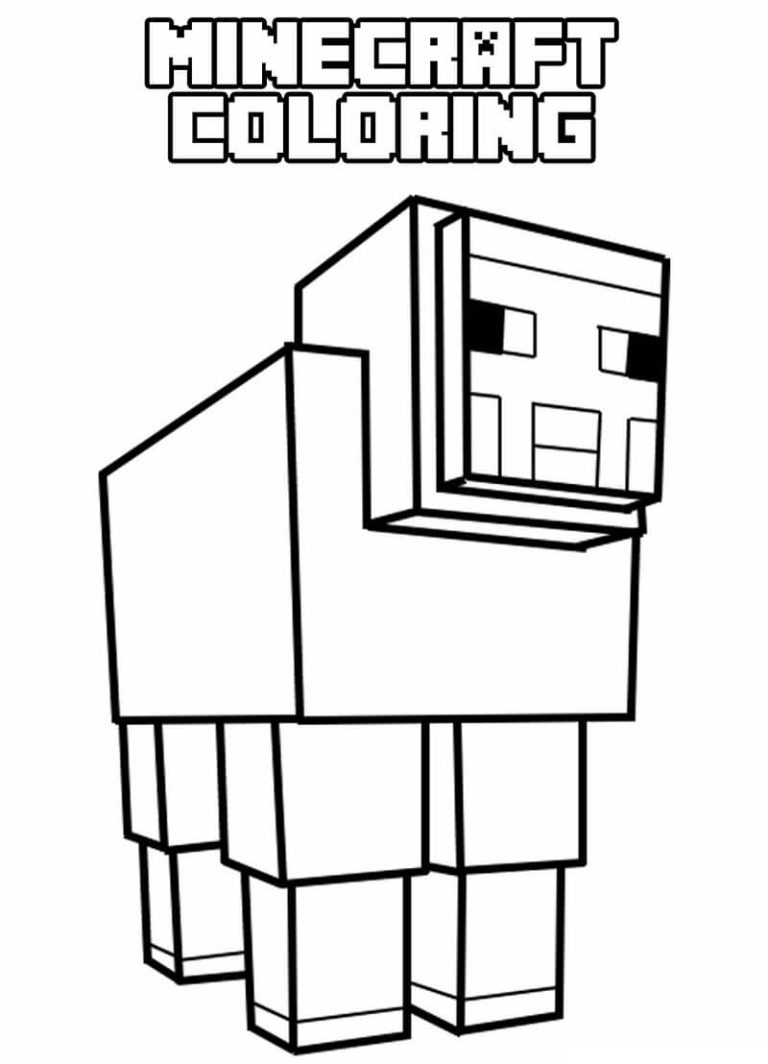 Tô màu Con Cừu Trong Minecraft