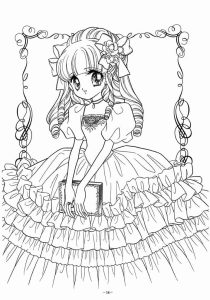 Tô màu Công Chúa Anime Đáng Yêu, Dễ Thương