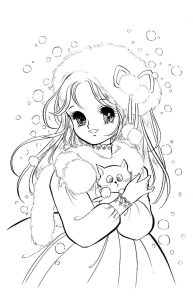 Tô màu Công Chúa Anime xinh Xắn