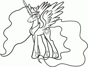 Tô màu Công Chúa Celestia Hạnh Phúc
