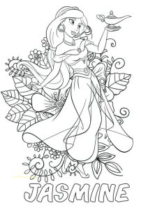 Tô màu Công Chúa Jasmine Cầm Cây Đèn