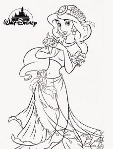 Tô màu Công Chúa Jasmine Quyến Rũ