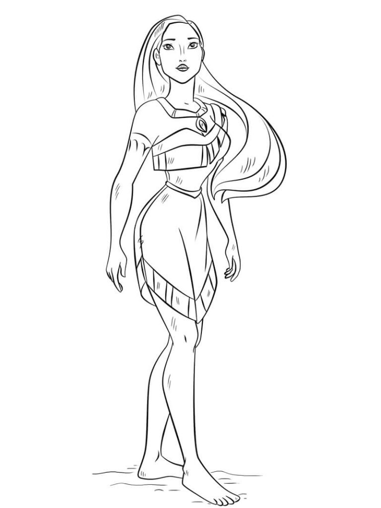 Tô Màu Công Chúa Pocahontas