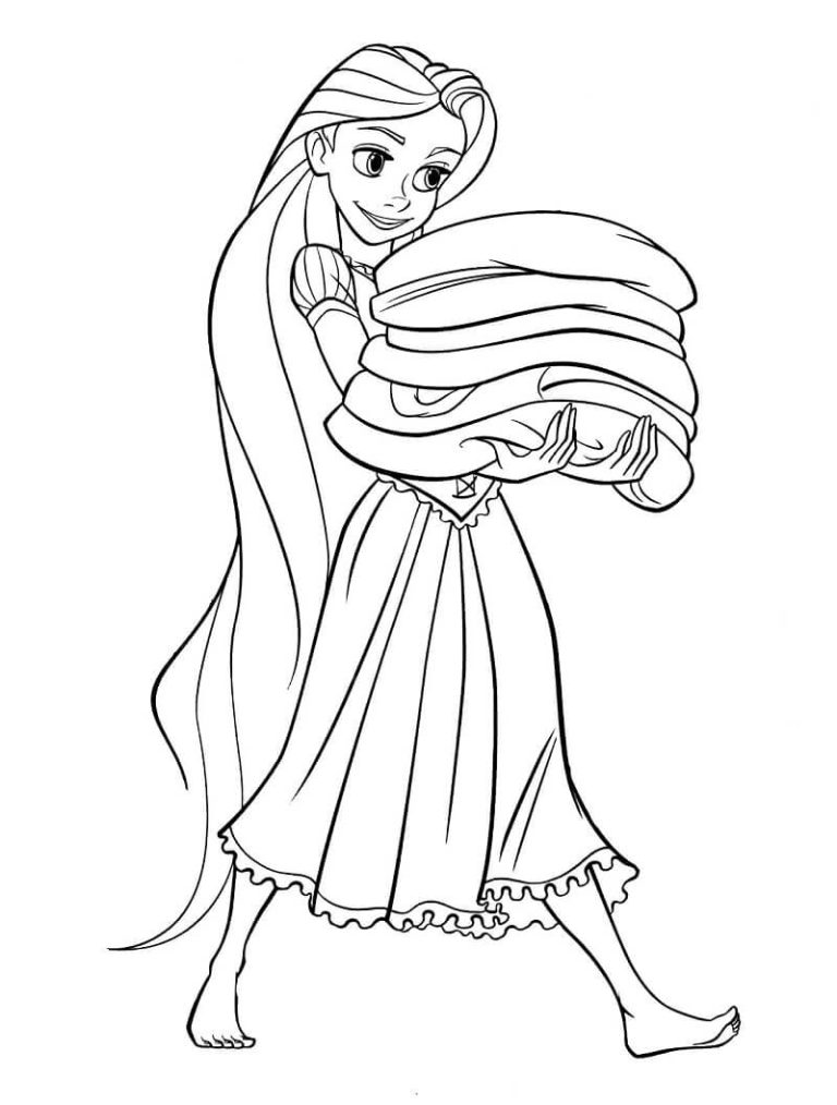 Tô màu Công Chúa Rapunzel Dọn Dẹp