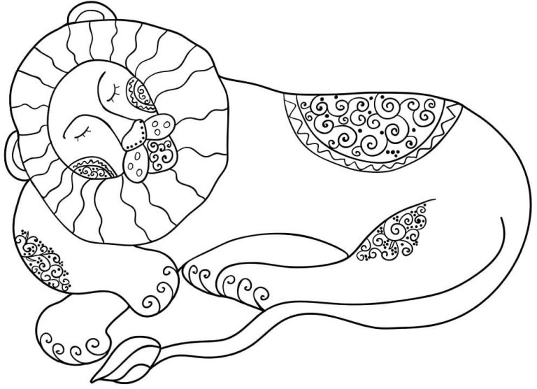 Tô màu Cung Sư Tử