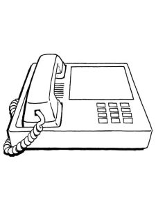 Tô màu Điện Thoại Bàn Đơn Giản