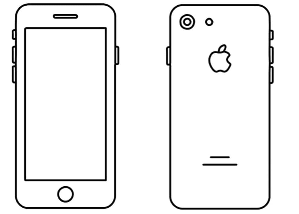 Tô màu Điện Thoại Iphone Đơn Giản