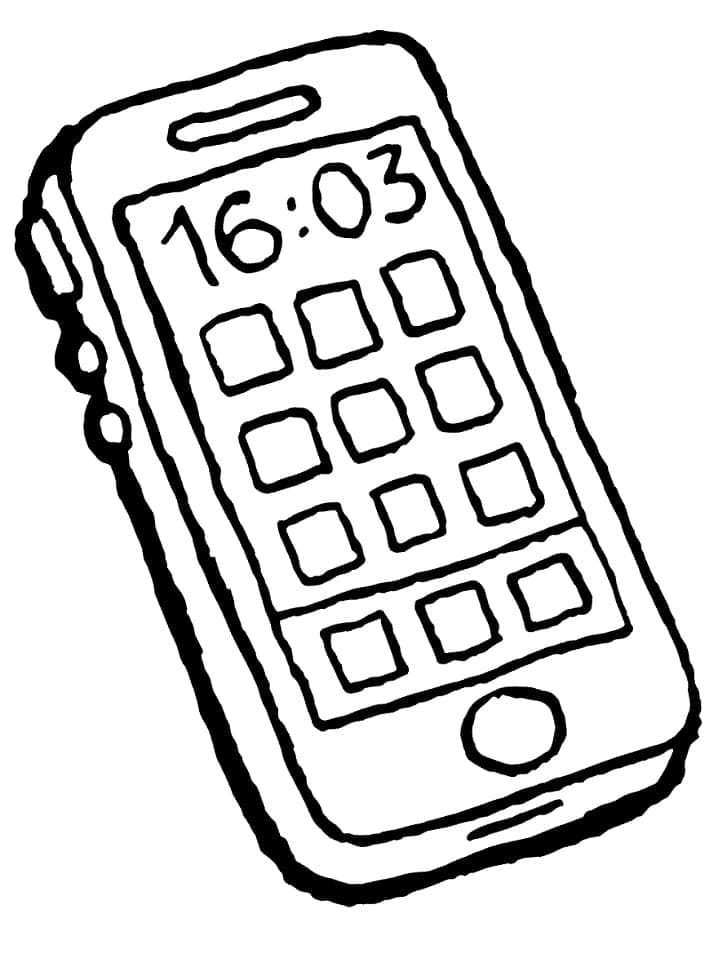 Tô màu Điện Thoại Iphone Hiện Đại