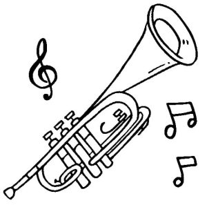 Tô màu Dụng Cụ Âm Nhạc Kèn Trumpet